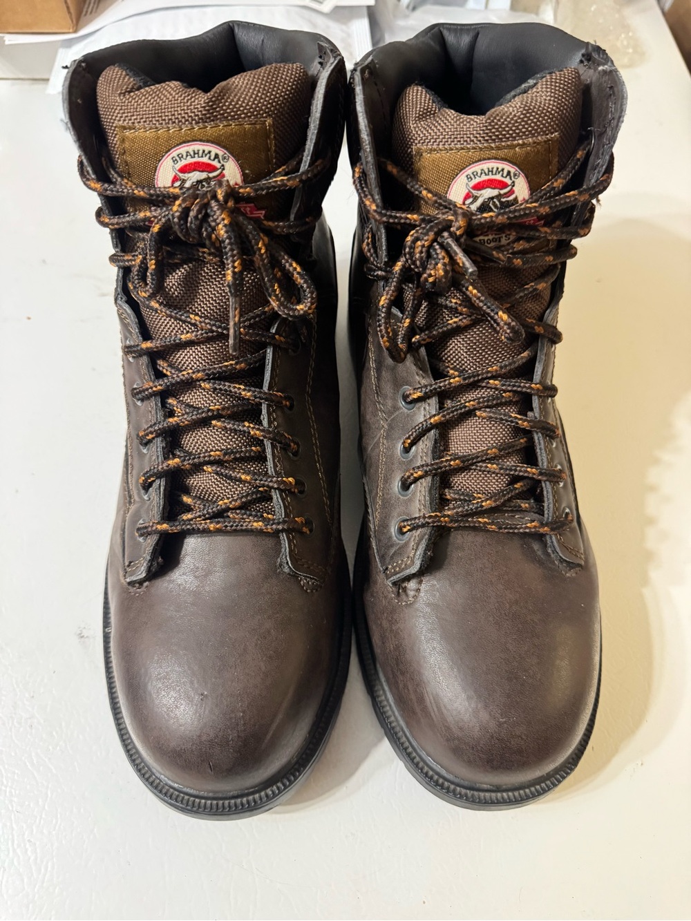Brahma 28800794 Men’s 11 Brown Leather Steel Toe Waterproof Work Boots